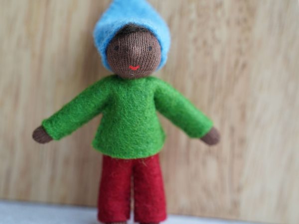 Ambrosius Elf Child - Blue Hat Black Skin