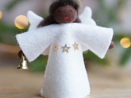 Ambrosius Hanging Little Angel with Bell Black Skin