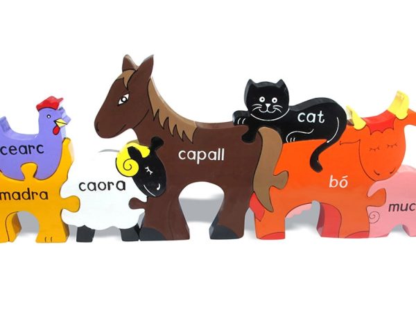 Alphabet Jigsaws ainmhÃ­ feirme Irish/Gaelic