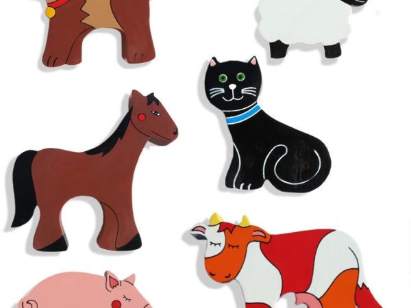 Alphabet Jigsaws 1x Farm Animal Magnet