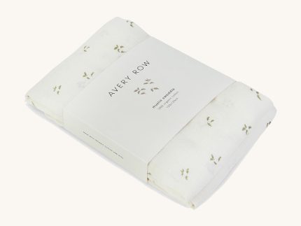Avery Row Baby Muslin Swaddle - Nettle Scatter