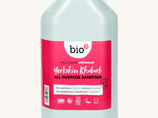 Bio-D All Purpose Sanitiser 5L - Yorkshire Rhubarb