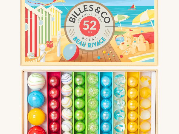 Billes & Co Beau Rivage Marbles Box - 52 Pack