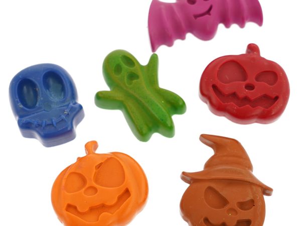 Bee Crayative Large Natural Beeswax Halloween Crayons - 6 Pack