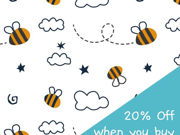 Babipur Eco Buzzy Bee Gift Wrap