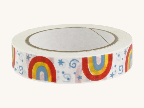 Babipur Eco Paper Tape - Rainbow Stars