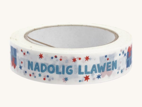 Babipur Eco Paper Tape Colourful - Nadolig Llawen