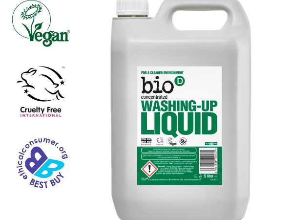 Bio-D Fragrance Free Washing Up Liquid 5L