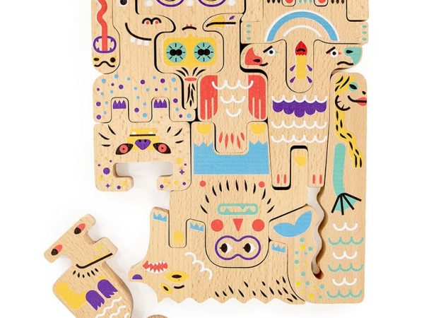 Bajo Friendly Monsters Puzzle & Figures