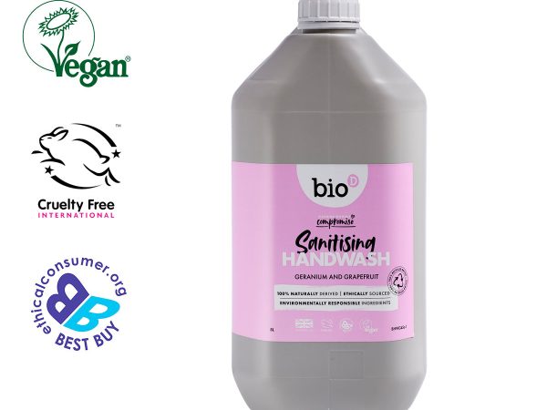 Bio-D Geranium & Grapefruit Sanitising Hand Wash 5L