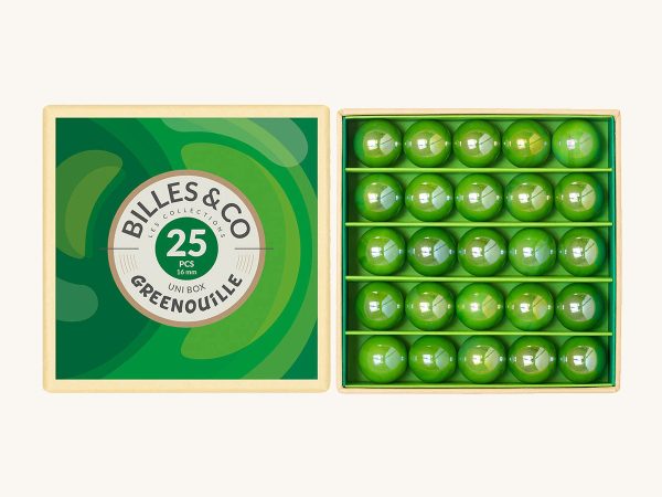 Billes & Co Greenouille Marbles Uni Box - 25 Pack