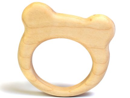 Bumbu Handmade Wooden Bear Baby Teether