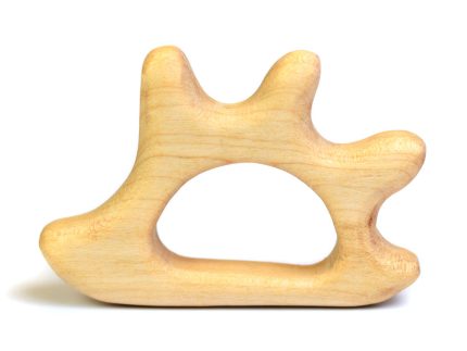 Bumbu Handmade Wooden Hedgehog Baby Teether