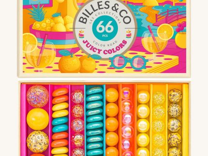 Billes & Co Juicy Colours Marbles Box - 66 Pack
