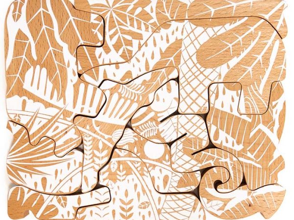 Bajo Jungle Puzzle - White Print