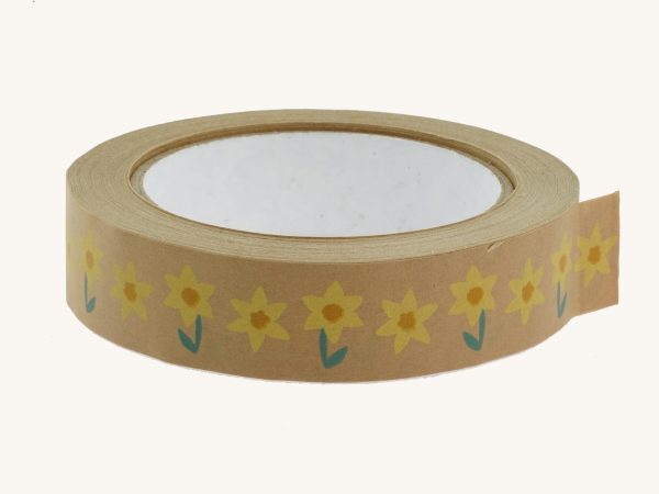 Babipur Kraft Eco Paper Tape - Daffodils