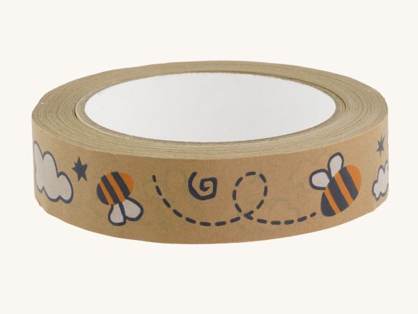 Babipur Kraft Eco Paper Tape - Buzzy Bee