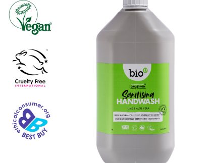 Bio-D Lime & Aloe Vera Sanitising Hand Wash 5L