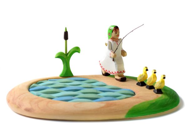 Bumbu Lake and Ducklings Slotting Puzzle
