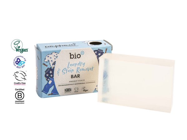 Bio-D Laundry & Stain Remover Bar 90g - Boxed
