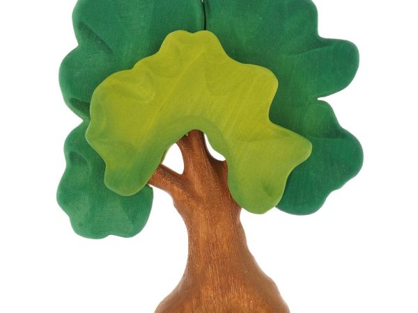 Bumbu Large Wooden Oak Tree - Green