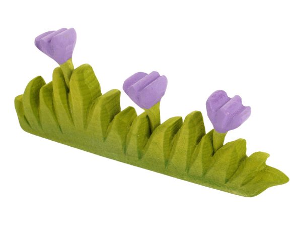 Bumbu Large Wooden Grass with Lilac Flower