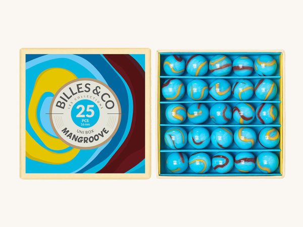 Billes & Co Mangroove Marbles Uni Box - 25 Pack