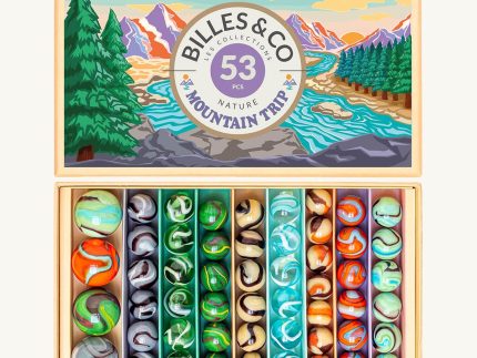 Billes & Co Mountain Trip Marbles Box - 53 Pack