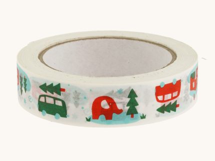 Babipur 'Byd Nadolig' Christmas Eco Paper Tape