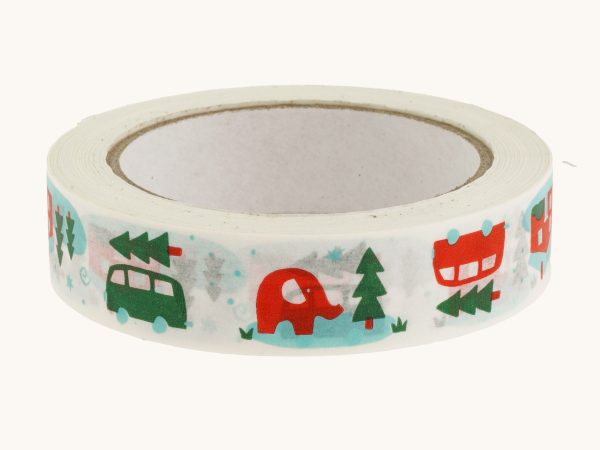 Babipur 'Byd Nadolig' Christmas Eco Paper Tape