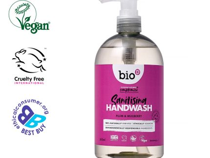 Bio-D Plum & Mulberry Sanitising Hand Wash 500ml