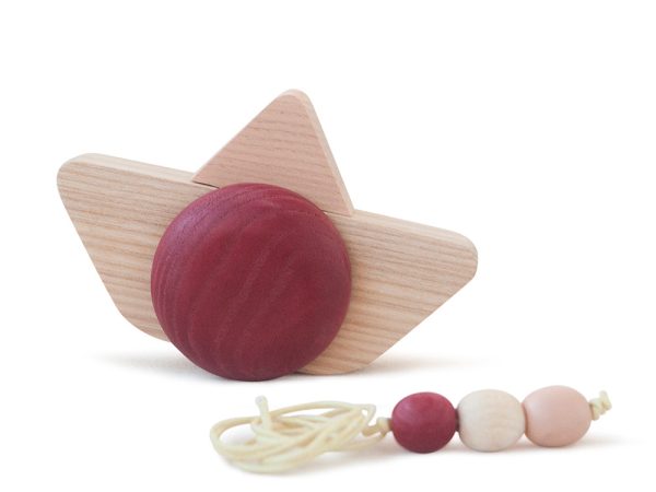 Babai Pull-Go Ship - Rose
