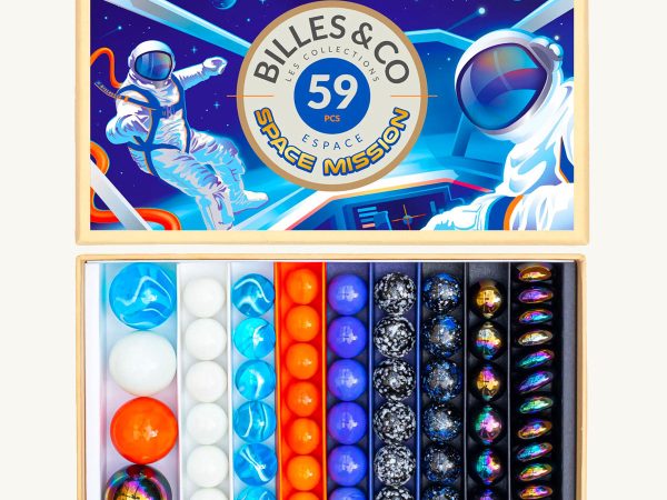 Billes & Co Space Mission Marbles Box - 59 Pack