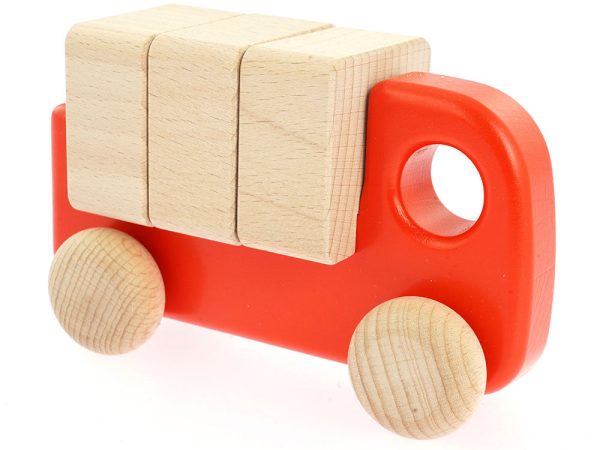 Bajo Truck With Blocks - Coral