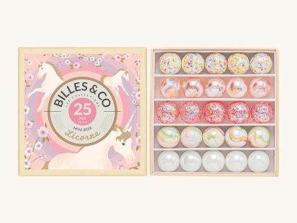 Billes & Co Unicorn Marbles Mini Box - 25 Pack
