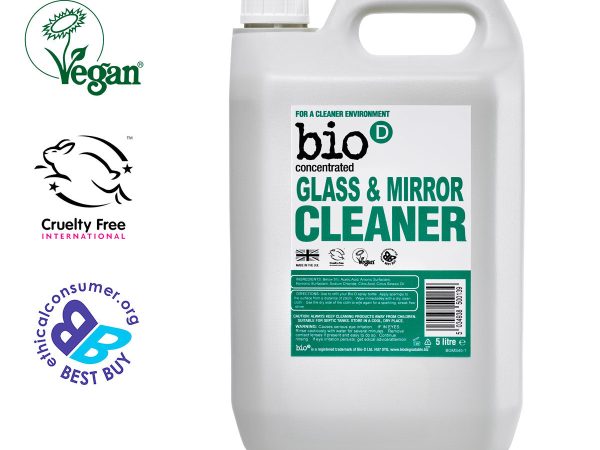 Bio-D Vegan Glass & Mirror Cleaner 5L