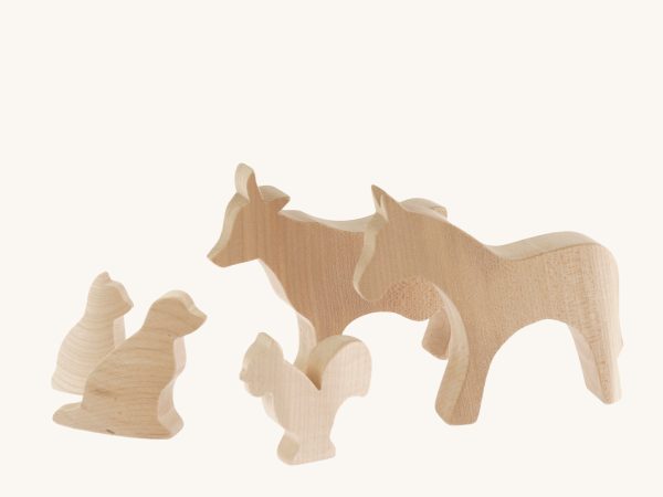 Bumbu Wooden Farm Animal Set - Paint Your Own