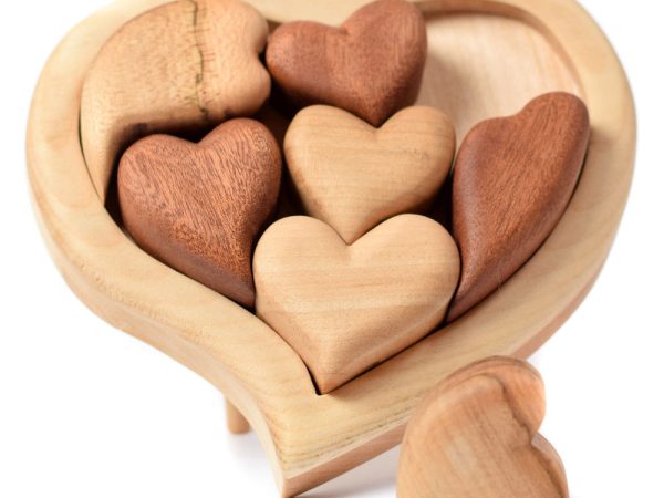 Bumbu Wooden Hearts Puzzle
