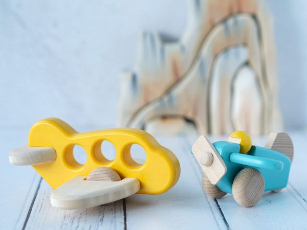 Bajo Wooden Push-Along Aeroplane