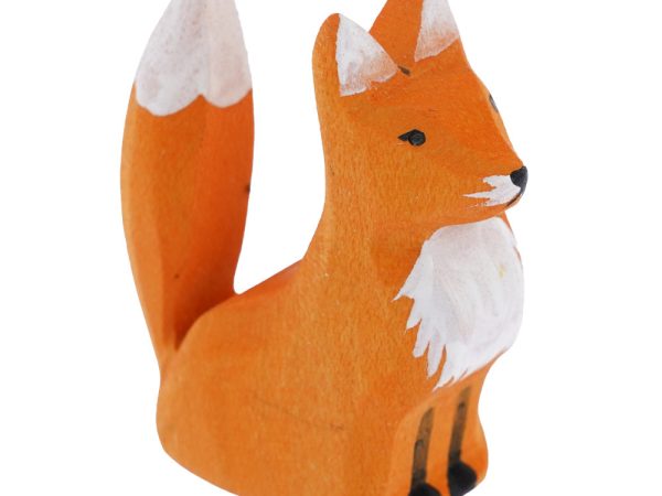 Bumbu Wooden Sitting Fox Cub