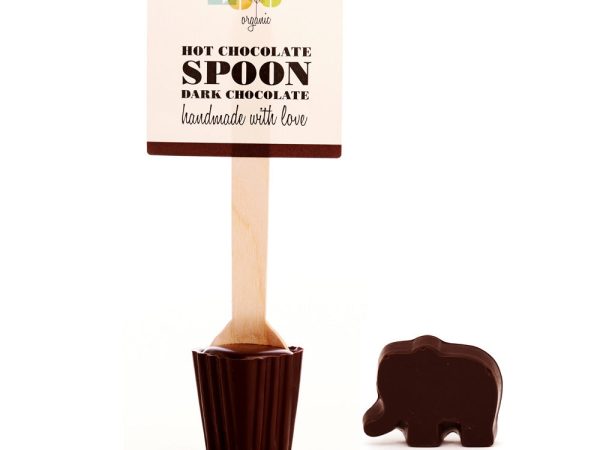 Cocoa Loco Babipur Dark Hot Chocolate Spoon & Elephant - Vegan