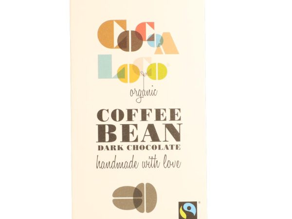 Cocoa Loco Dark Chocolate Coffee Bean Bar 100g
