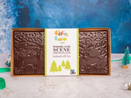 Cocoa Loco Fairtrade Dark Chocolate Christmas Sharing Slab 350g