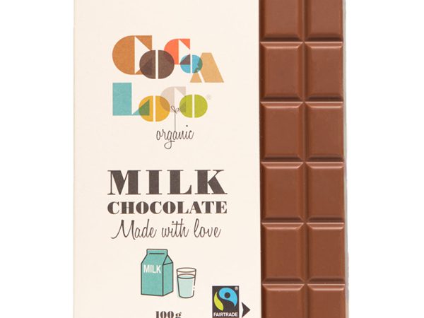 Cocoa Loco Milk Chocolate Bar 100g