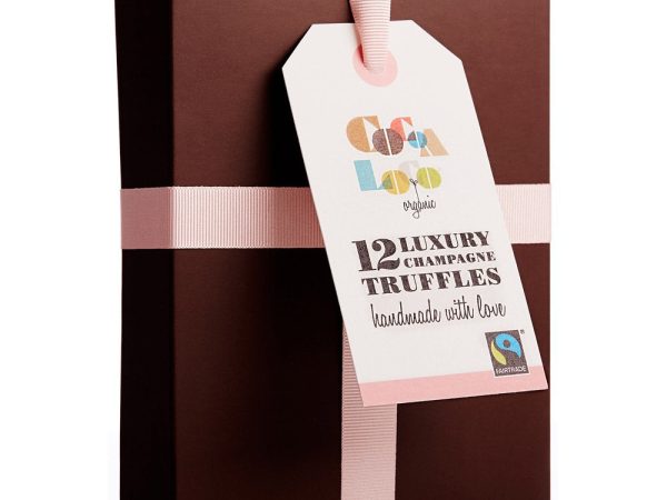 Cocoa Loco Milk Chocolate Champagne Truffles x12 SHORT DATED
