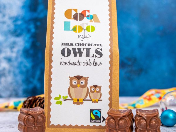 Cocoa Loco Milk Chocolate Owls 100g