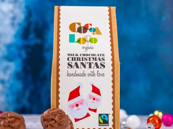 Cocoa Loco Milk Chocolate Santas 100g