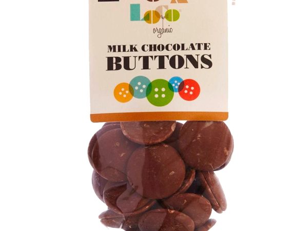 Cocoa Loco Milk Chocolate Buttons 100g