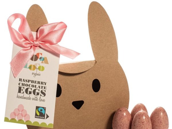 Cocoa Loco White Chocolate & Raspberry Mini Eggs 140g