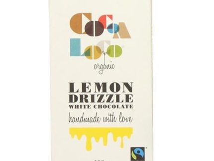 Cocoa Loco White Chocolate Lemon Drizzle Bar